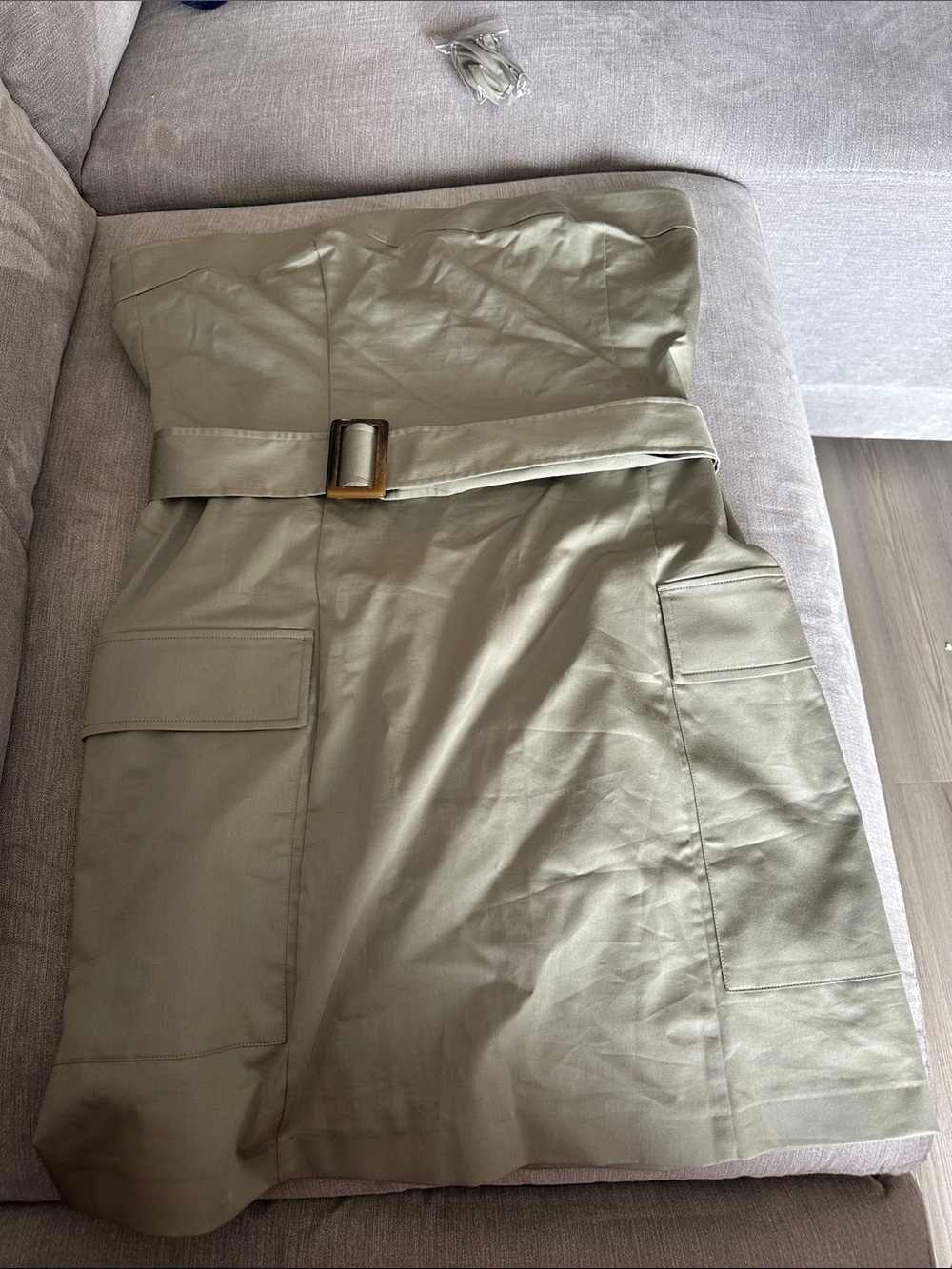 Abercrombie & Fitch Olive-Green Cargo Dress